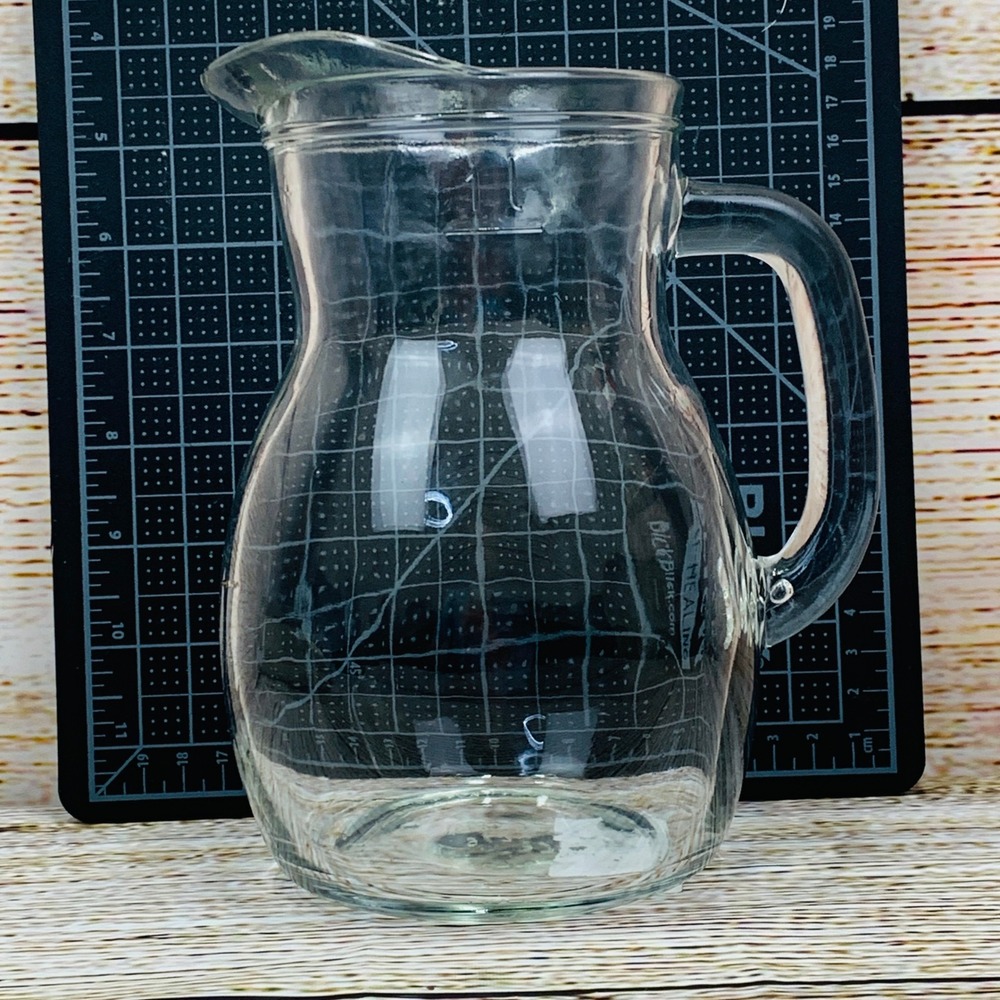Bormioli‎ Rocco Bistro Brocca Pitcher Glass Carafe Made in Italy 1 Liter NWT - Picture 2 of 8